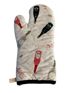 Kate Spade Oven Mitt Kitchen Wine Graphic